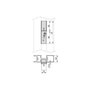 Emuca Kit de fixation pour 4 étagères en bois et 1 tringle de suspension de 1m de long Zero, Aluminium et Zamak et Plastique, Peint gris pierre
