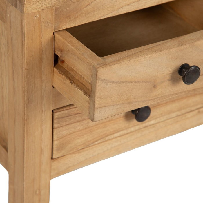 BigBuy Home Meuble d'Entrée Naturel 85 x 26 x 85 cm