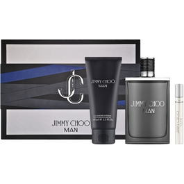Jimmy Choo Coffret Parfum Homme : Eau de Toilette 100 ml + Eau de Toilette 10 ml + Gel Douche Corps 100 ml