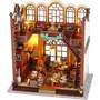 Creanook - Book Nook Kit DIY à construire, Maquette 3D Serre Livre Bibliothèque, Dimensions : 24 x 17 x 25 cm