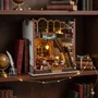 Creanook - Book Nook Kit DIY à construire, Maquette 3D Serre Livre Bibliothèque, Dimensions : 24 x 17 x 25 cm