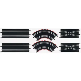 Carrera Kit d'extension circuit GO!!! - Set 1 avec courbes, rails de changement et lignes droites pour circuits GO, GO Plus et DIGITAL 143