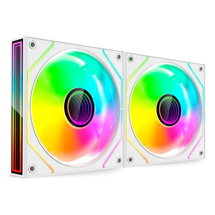 Mars Gaming Kit 2x Ventilateur Interne MF3DPROX2 ARGB 120mm Blanc PWM 360°