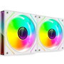 Mars Gaming MF-3DPROX2 Pack de 2 Ventilateurs ARGB 120mm Blanc