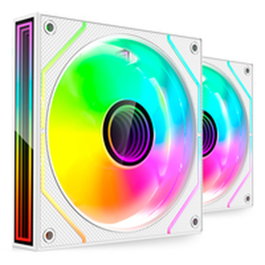 Mars Gaming MF-3DPROX2 Pack de 2 Ventilateurs ARGB 120mm Blanc