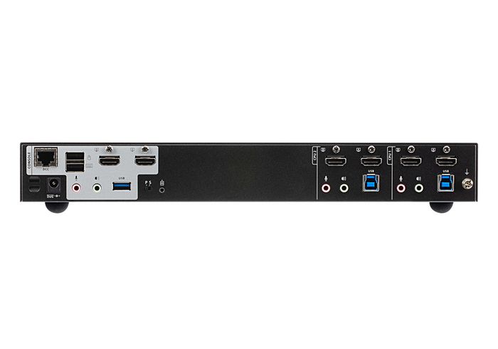 Aten CS1842 Commutateur KVMP Dual Display HDMI 4K 60 Hz avec Hub USB 3.0, Contrôle Par Souris, Clavier et Sélecteur