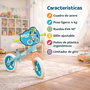 Toimsa Bluey - Bicyclette sans pédales pour enfant - 10 pouces - À partir de 2 ans - Bleu