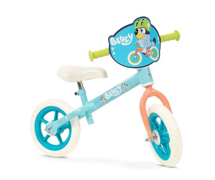 Toimsa Bluey - Bicyclette sans pédales pour enfant - 10 pouces - À partir de 2 ans - Bleu