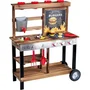 KLEIN 2368 - Cuisine d'été en bois Beach Picnic avec 23 accessoires de jardinage et cuisine, jeu d'imitation pour enfant