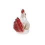 Home ESPRIT Figurine Décorative Poule Blanc Rouge (2 Unités)
