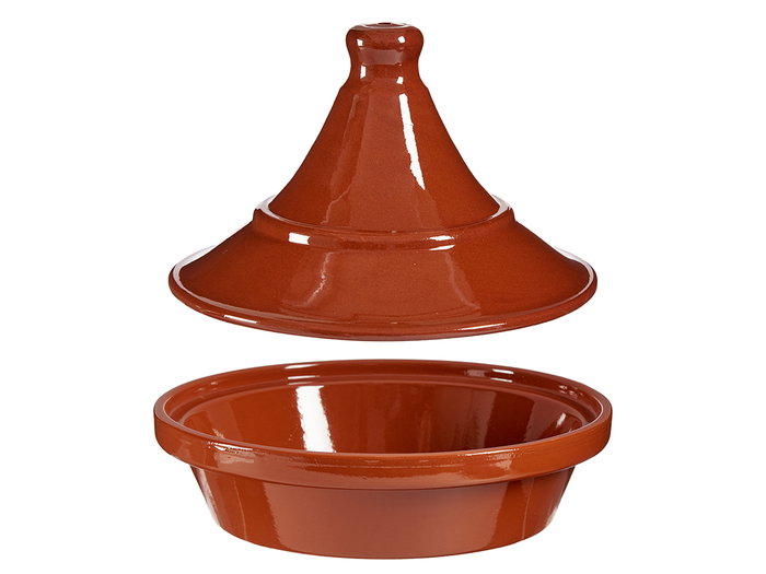 La Dehesa Tajine en terre cuite 27 x 21 cm, 1900 ml, couleur miel