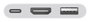 Apple USB-C Digital AV Multiport Adapter - Adaptateur USB-C vers HDMI avec port USB standard et port USB-C de charge pour Mac, iPad et iPhone