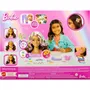 Barbie - Tête à coiffer poupée brune avec 23 accessoires, jeu de création de coiffures pour enfants de 3 à 10 ans