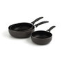 Quid Sauteuse Temis en Aluminium Estampé 28x8,1 cm (6 Unités) - Poêles Antiadhésives pour Tous Feux, Lavables au Lave-Vaisselle, Résistantes aux Chocs Thermiques