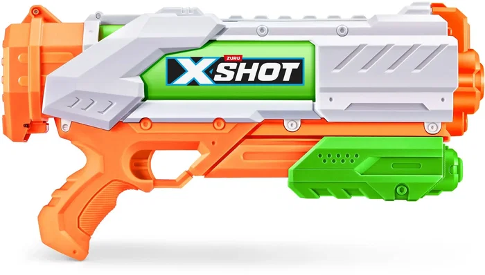 ZURU X-SHOT Pistolet à eau Fast-Fill, remplissage en 1 sec, portée 9 m, réservoir 700 ml, pour batailles aquatiques enfant