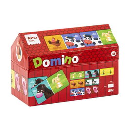 APLI KIDS Domino Casita La Granja 16493 - Jeu de Domino Ferme pour Enfants +3 Ans - Version Espagnole