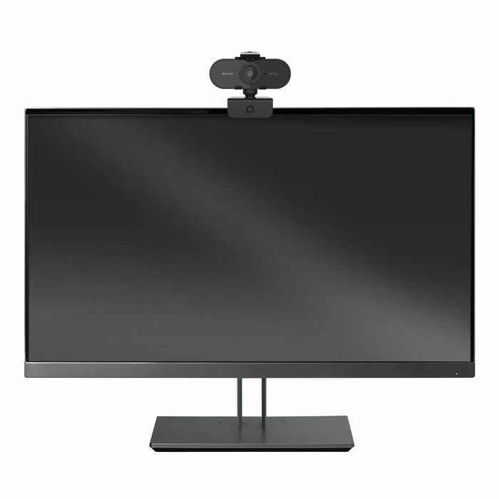 Dicota Webcam Full HD 1080p, USB 2.0, microphone numérique, angle 110°, noir, pour visioconférence Dicota Webcam Full HD 1080p, USB 2.0, microphone numérique, angle 110°, noir, pour visioconférence