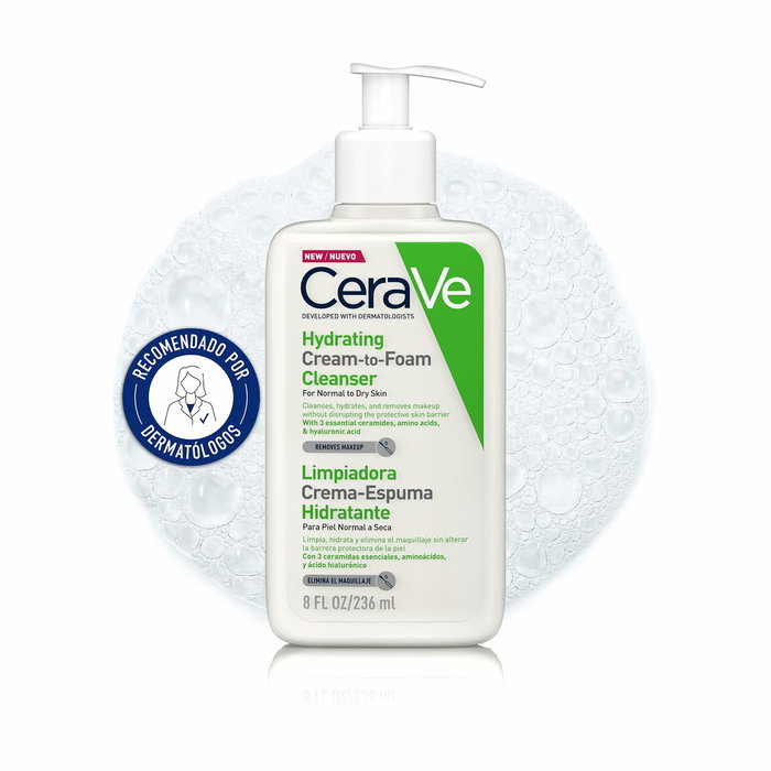 CeraVe Crème Nettoyante Hydratante et Mousse 473 ml