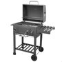 Color Baby Barbacoa - Barbecue à charbon avec roues, dimensions 102 x 65 x 104 cm