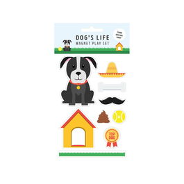 Aimants Magnet & Steel Chien Multicouleur Métal 9 Pièces