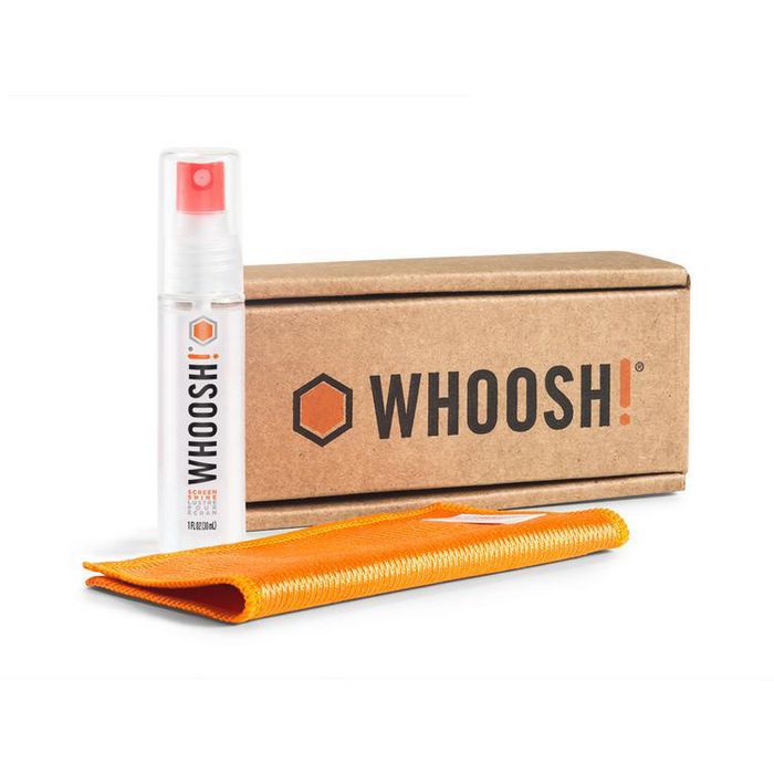 Whoosh! Screen Shine Go Kit nettoyant écran 30ml - Formule non toxique, sans alcool, protège des traces et poussières pour téléphones et appareils électroniques