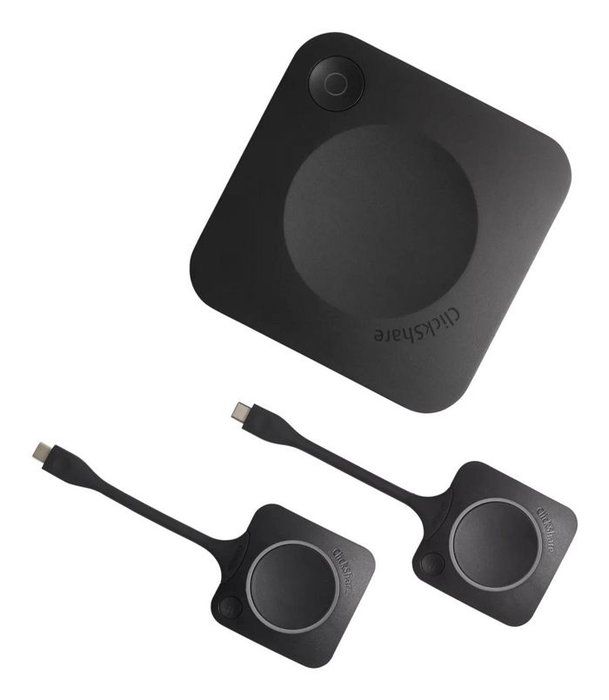 Barco ClickShare C-10, Hub de Présentation Sans Fil Professionnel, 2 Sources Partage Écran, USB-A/USB-C/HDMI, Fonctions Interactives, Sécurité Entreprise