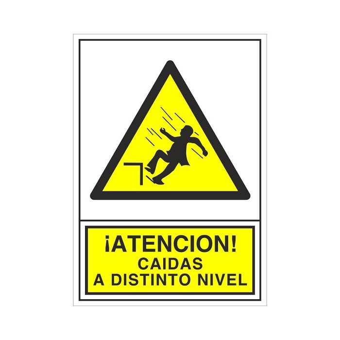 DUVER Signal 384 Adhésive Attention Chutes de Niveau 148x105 mm DUVER Signal 384 Adhésive Attention Chutes de Niveau 148x105 mm