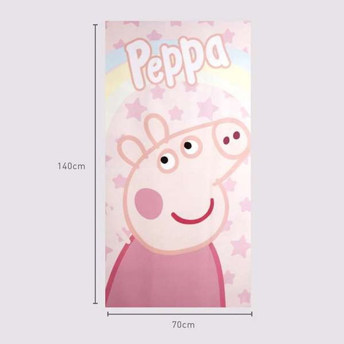 Peppa Pig Serviette de plage en microfibre Rose clair Peppa Pig Serviette de plage en microfibre Rose clair
