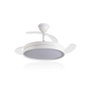 DAEWOO Ventilateur de plafond avec pales rétractables, moteur 30W et LED 36W