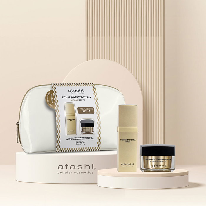 Atashi RITUAL DE JUVENTUD L'ESSENZA ESTUCHE 3 pz Sérum et Hydratante anti-âge, 3 pièces