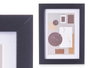 Giftdecor Porte-photo mural en bois MDF avec passe-partout 10x15 cm noir 15.5x20.5x2.5 cm (Set de 24)