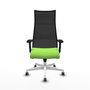 Piqueras y Crespo Chaise de Bureau Albacete Pistache et Noir