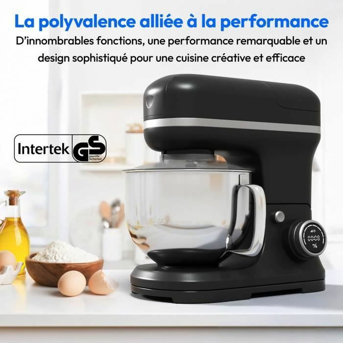 Medion Robot de cuisine 3-en-1 MD18430 - 1200 W - 5 L - Noir Medion Robot de cuisine 3-en-1 MD18430 - 1200 W - 5 L - Noir