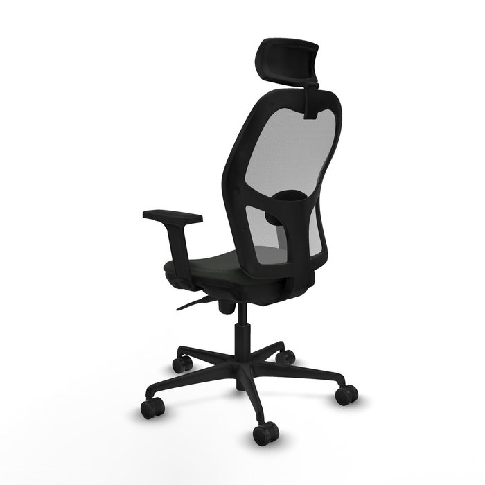 Piqueras y Crespo Chaise de Bureau Jorquera avec Appui-tête Noir