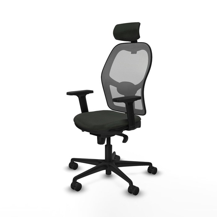 Piqueras y Crespo Chaise de Bureau Jorquera avec Appui-tête Noir