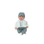 Muñecas Arias Poupée Élégance Zoe 45 cm Enfant avec Mécanisme de Rire Try Me, Langue Espagnole, Fonction Sonore, Piles Incluses