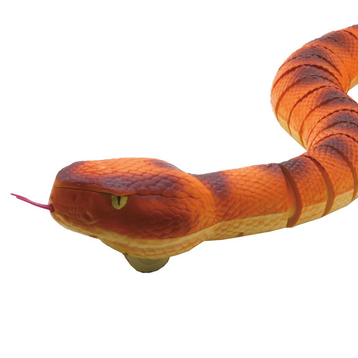 TACHAN Serpiente - Serpent Robot Zigzag Réaliste Télécommandé RC, Langue Mobile, Nécessite 3 Piles AAA pour Télécommande et 4 Piles AAA, Jouet Recommandé +6 Ans