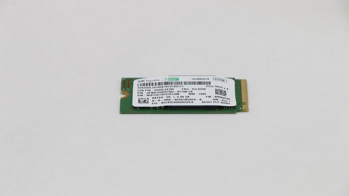 Lenovo SSD M.2 PCIe NVMe 512 Go SK Hynix BC501-PLP