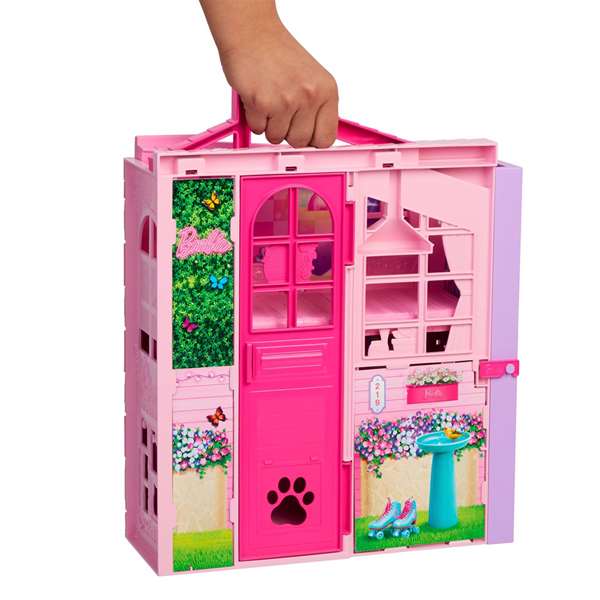 Barbie Maison à emporter JMD28 avec poupée et accessoires