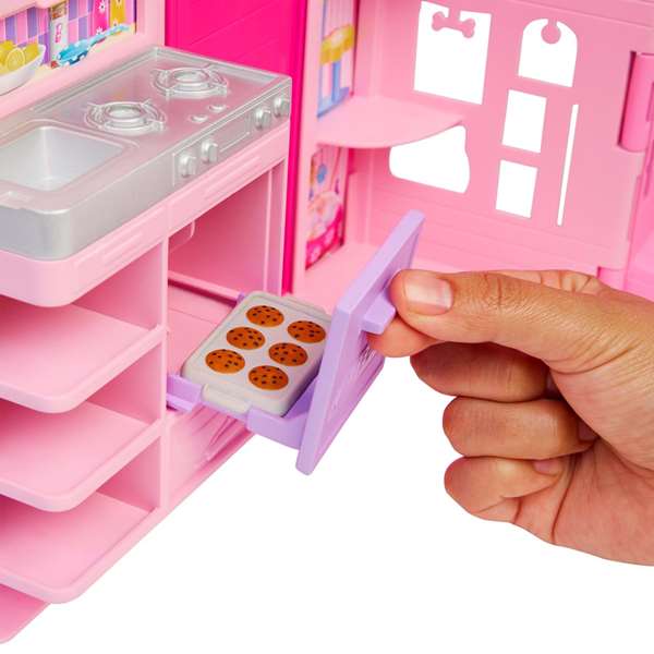 Barbie Maison à emporter JMD28 avec poupée et accessoires