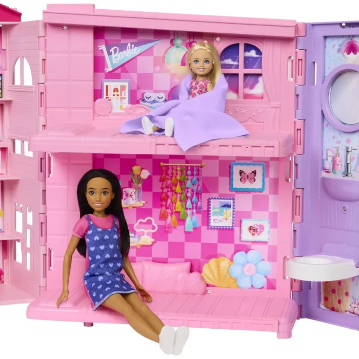 Barbie Maison à emporter JMD28 avec poupée et accessoires