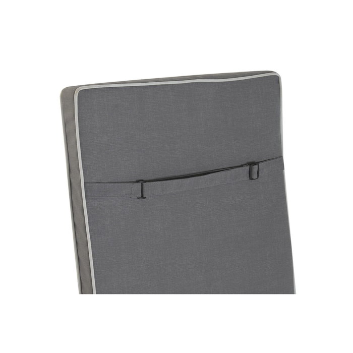 Home ESPRIT Coussin pour chaise longue Blanc Gris clair Jardin 115 X 42 X 5 CM