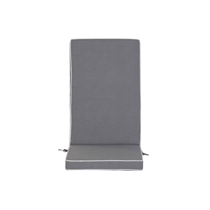 Home ESPRIT Coussin pour chaise longue Blanc Gris clair Jardin 115 X 42 X 5 CM