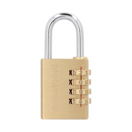WOLFPACK LINEA PROFESIONAL Cadenas à combinaison en laiton 4 chiffres 40mm