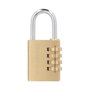 WOLFPACK LINEA PROFESIONAL Cadenas à combinaison en laiton 4 chiffres 40mm
