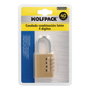 WOLFPACK LINEA PROFESIONAL Cadenas à combinaison en laiton 4 chiffres 40mm