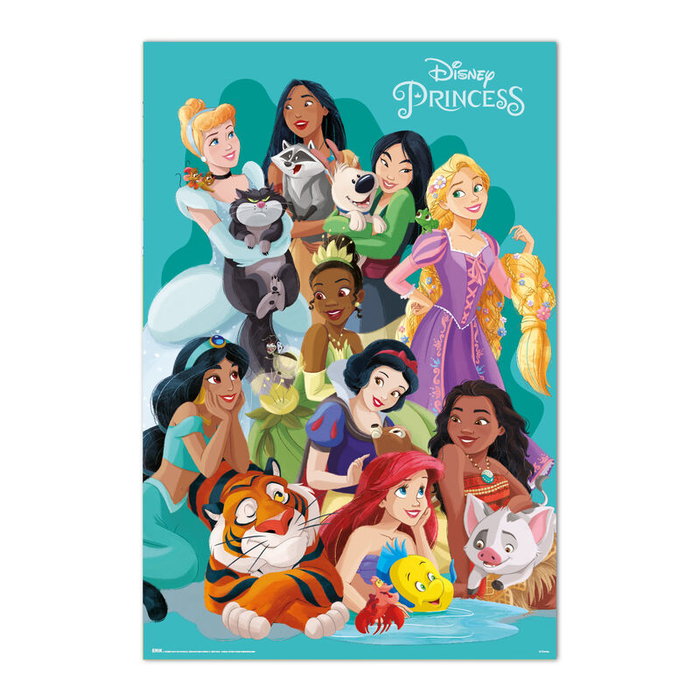 ERIK - Poster Princesses Disney - Décoration murale - Taille 91,5x61 cm - Impression haute qualité papier brillant 150 g ERIK - Poster Princesses Disney - Décoration murale - Taille 91,5x61 cm - Impression haute qualité papier brillant 150 g