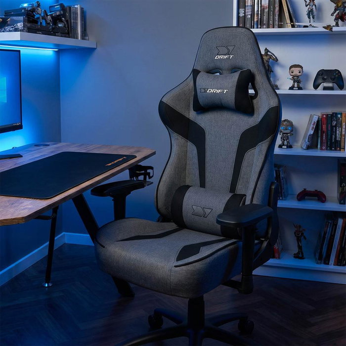 Drift DR90 XXL Silla gaming gris/noir