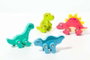 Molto - Set de 4 figurines de dinosaures en bois pour enfants de 1 à 99 ans (âge recommandé) - Matériel : bois