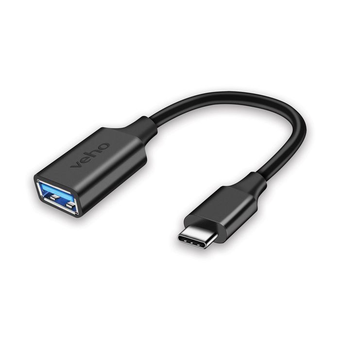 Veho Adaptateur USB-C vers USB-A 3.1 (USB-C mâle vers USB-A femelle) - 15 cm - Compatible Windows/Mac